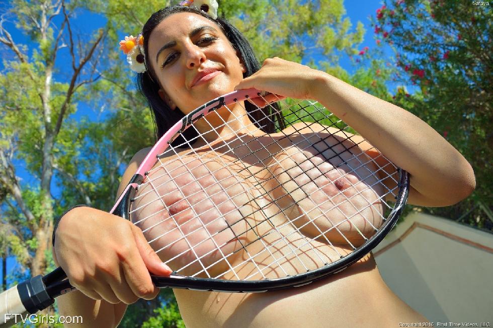Busty Saraya is playing tennis - 16