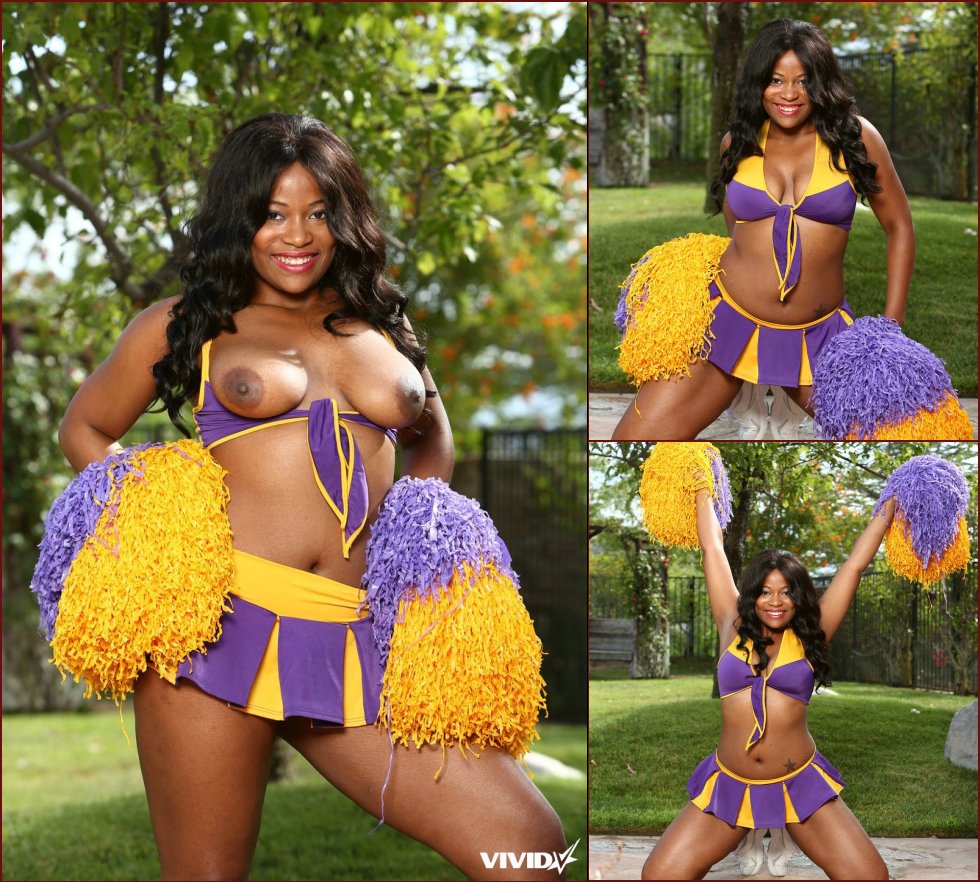 Ebony cheerleader with big boobs - Monique Symone - 165