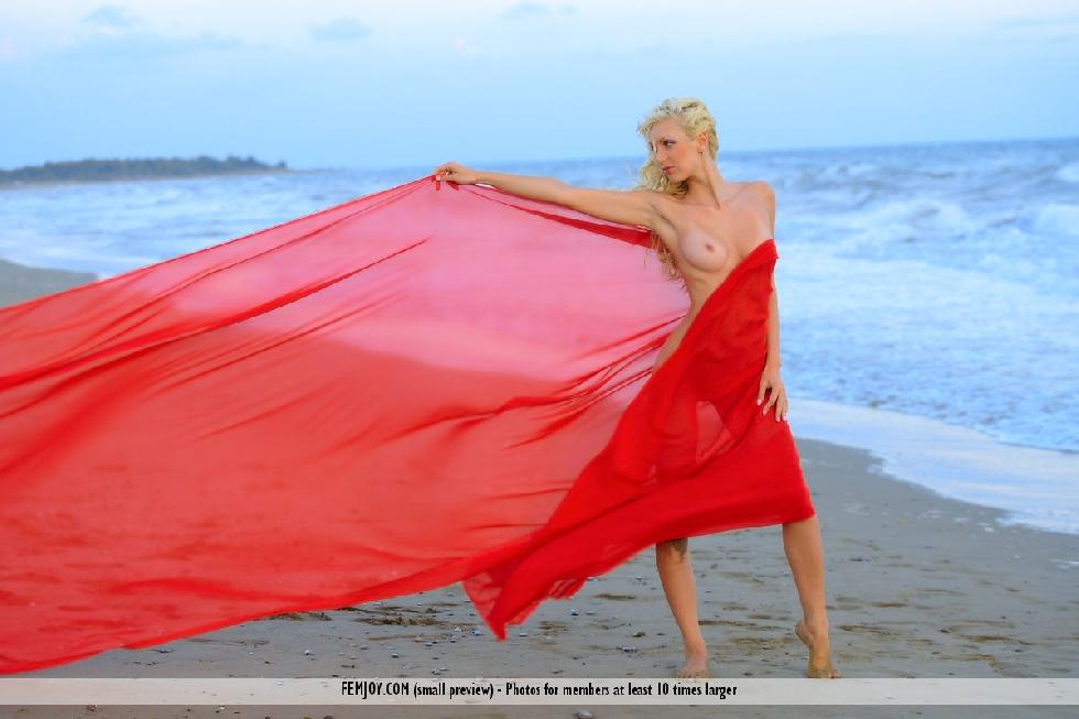 Sensual blonde on the beach - Nell - 9