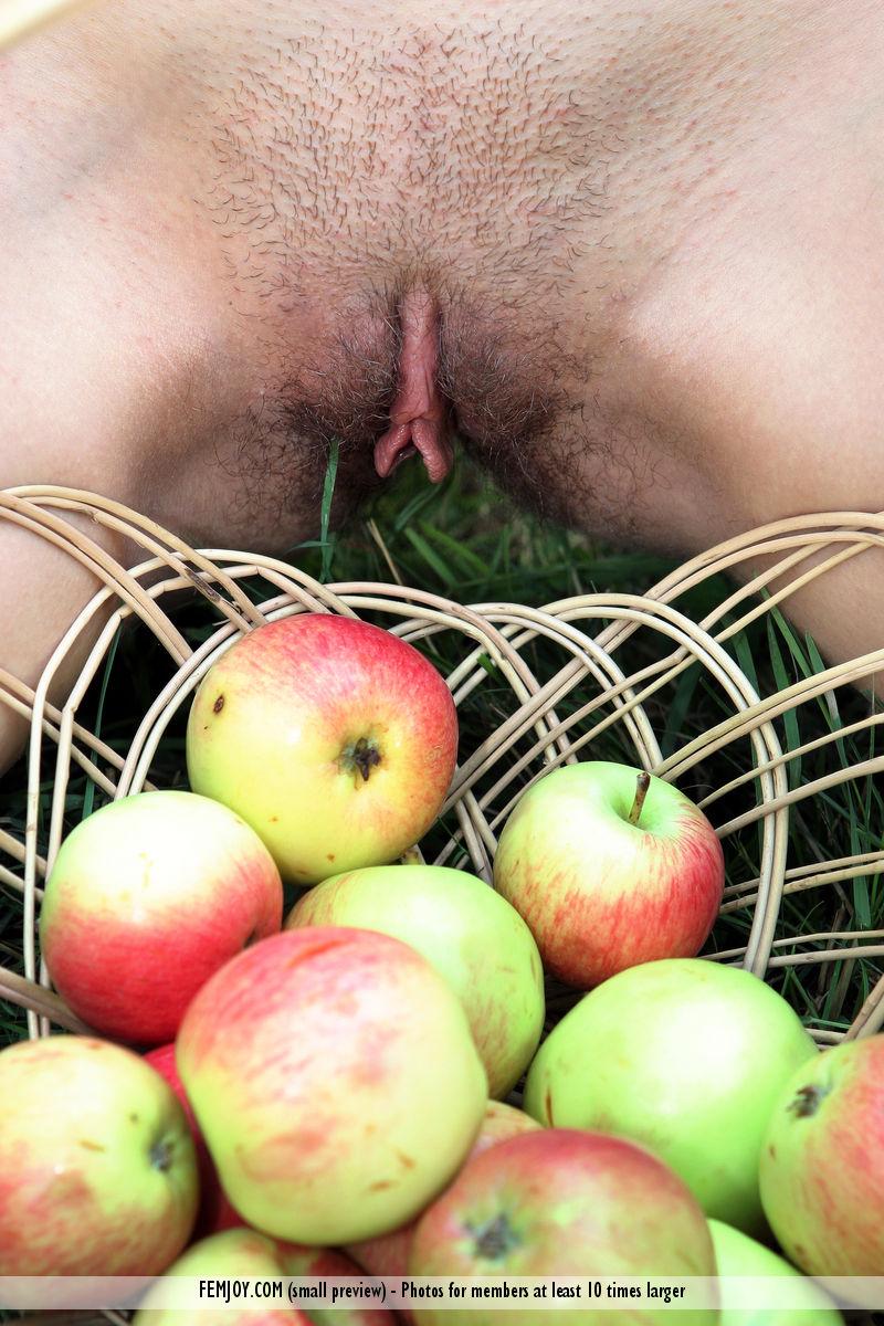 Gorgeous young girl in the apple orchard - Rhea - 11