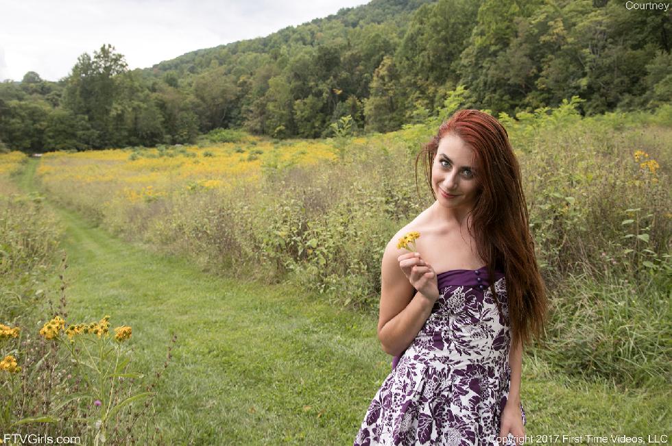 Red-haired Courtney on the countryside - 4
