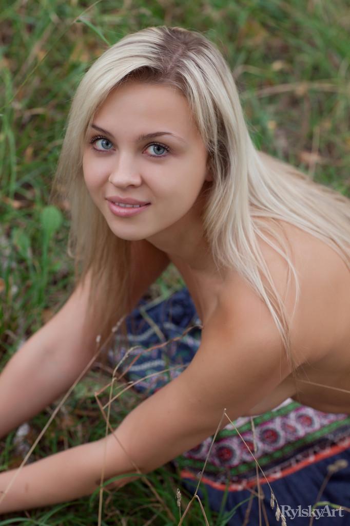 Blue-eyed Luciana is posing in the nature - 10