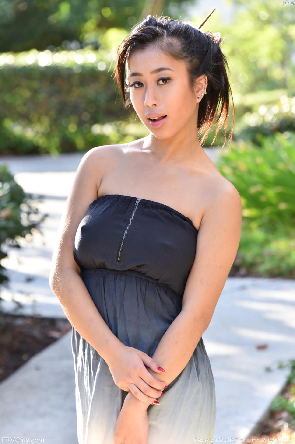 Pretty Asian is showing nice boobs and meaty pussy - Jade - 1
